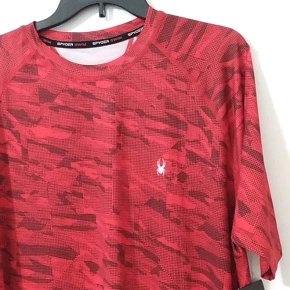 SPYDER RASH GUARD SUN SURF SAND UPF 30+ QUICK DRY SWIM SHIRT SIZE LARGE … - Picture 2 of 5